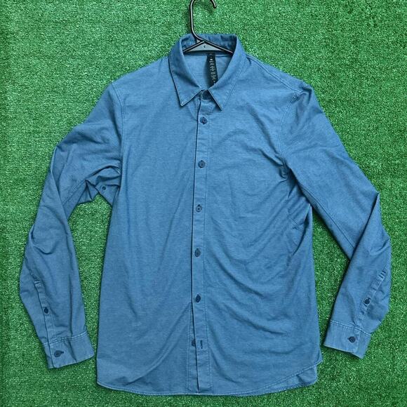 Lululemon Cyan Button-Up Shirt - Picture 1 of 6